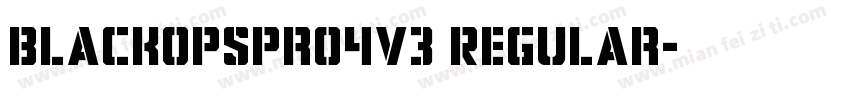 BlackOpsPro4V3 Regular字体转换